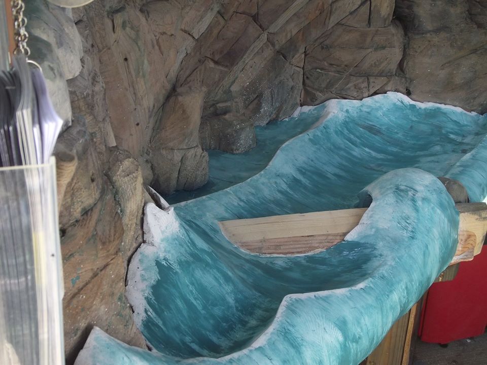 Point Cabrillo cove sea painted